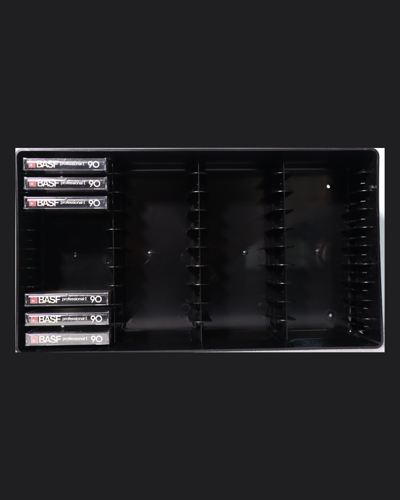 Image of BASF Music Box: 6 Professional I 90 Cassette Tapes + Storage Box (1982-1984 US) - 90 Minutes