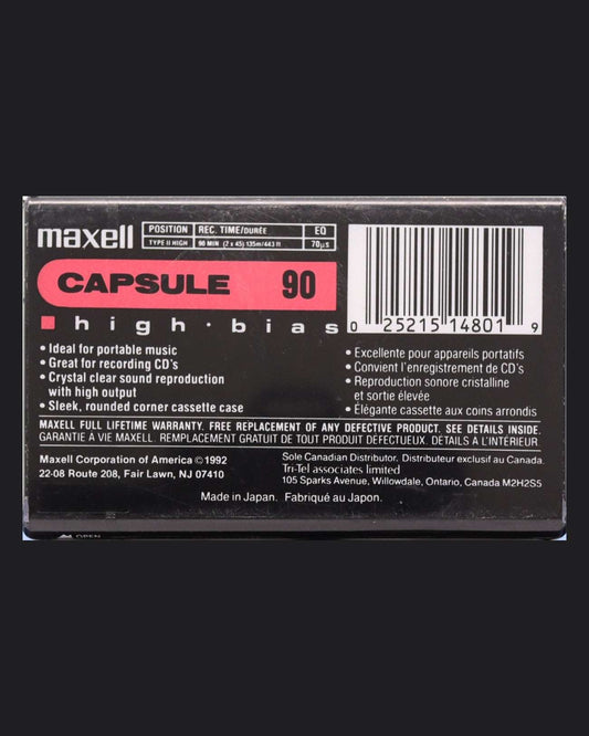 Image of Maxell Capsule High Bias (1996-1997 US) - 60 Minutes
