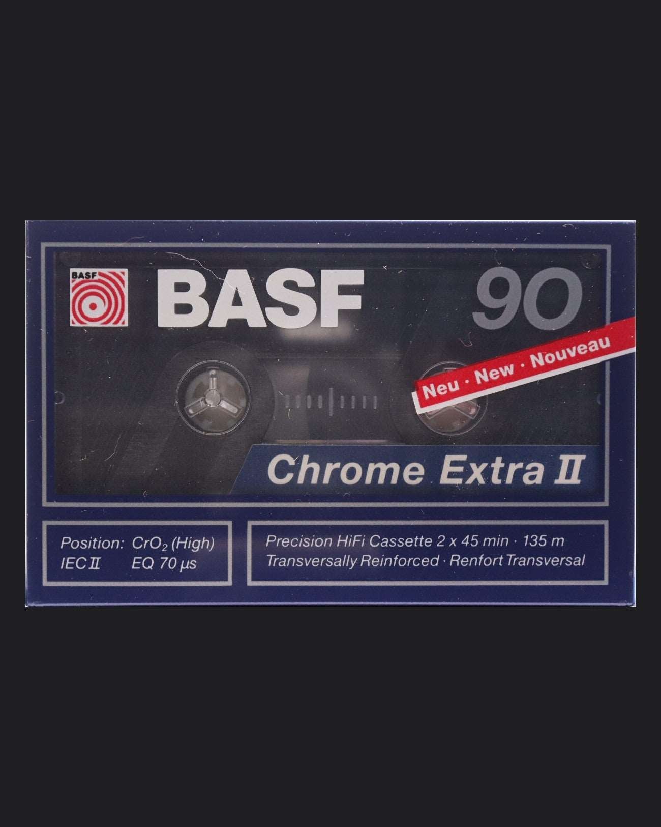 Image of BASF Chrome Extra II (1989-1990) Cassette Tape - 100 Minutes