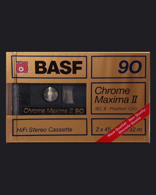 Image of BASF Chrome Maxima II (1988-1989) Cassette Tape - 90 Minutes