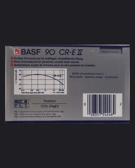 Image of BASF Chromdioxid Extra II (1985-1987 EU) Cassette Tape - 60 Minutes