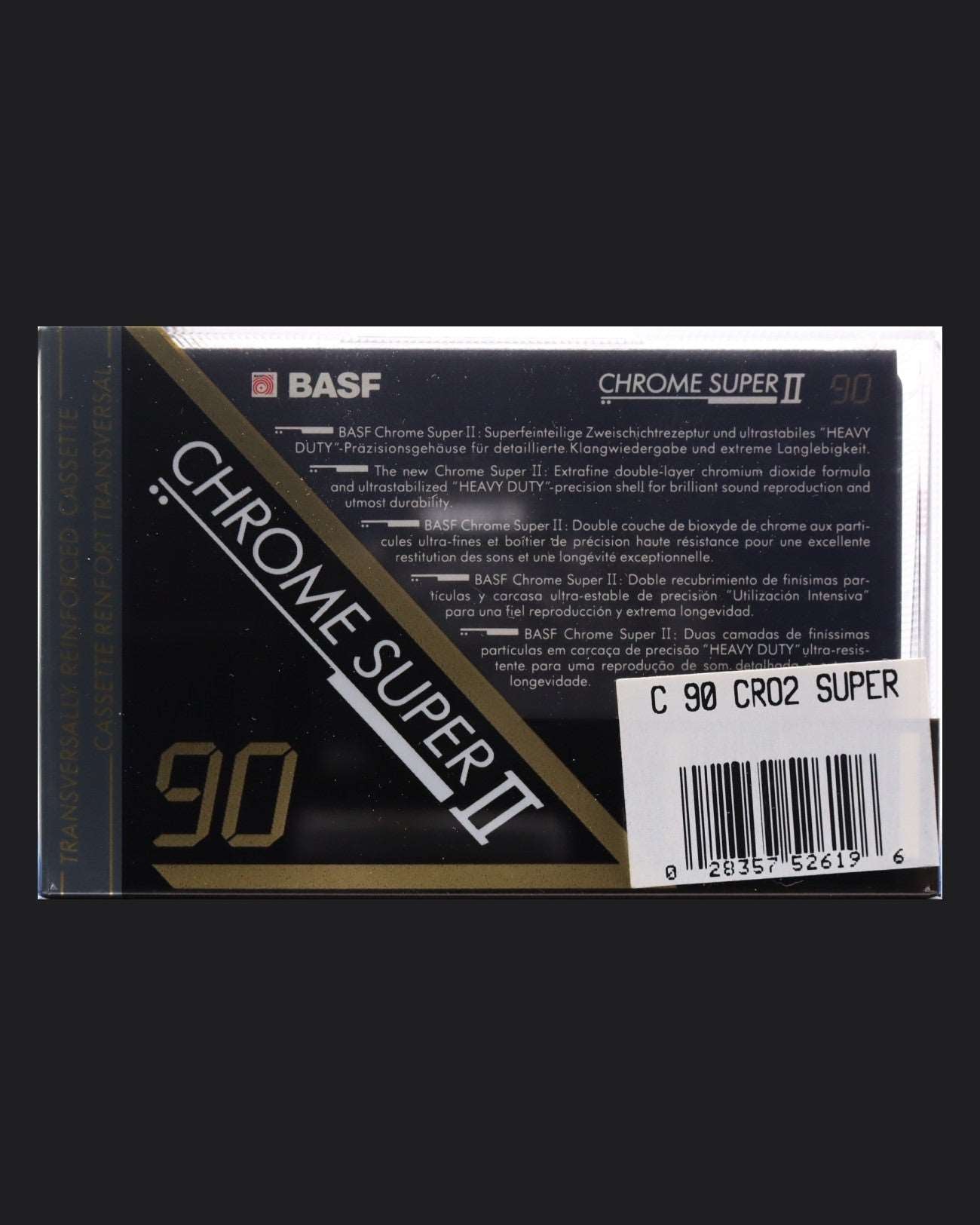 Image of BASF Chrome Super II (1991-1993) Cassette Tape - 60 Minutes