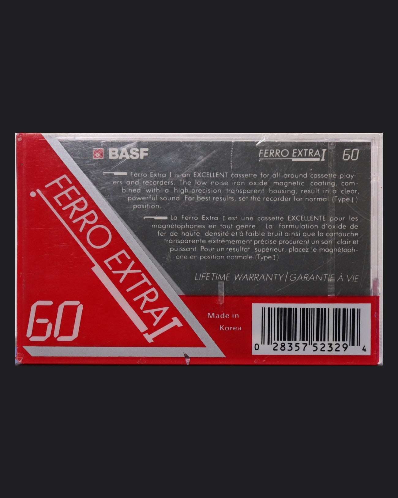 Image of BASF Ferro Extra I (1991-1993) Cassette Tape - 60 Minutes