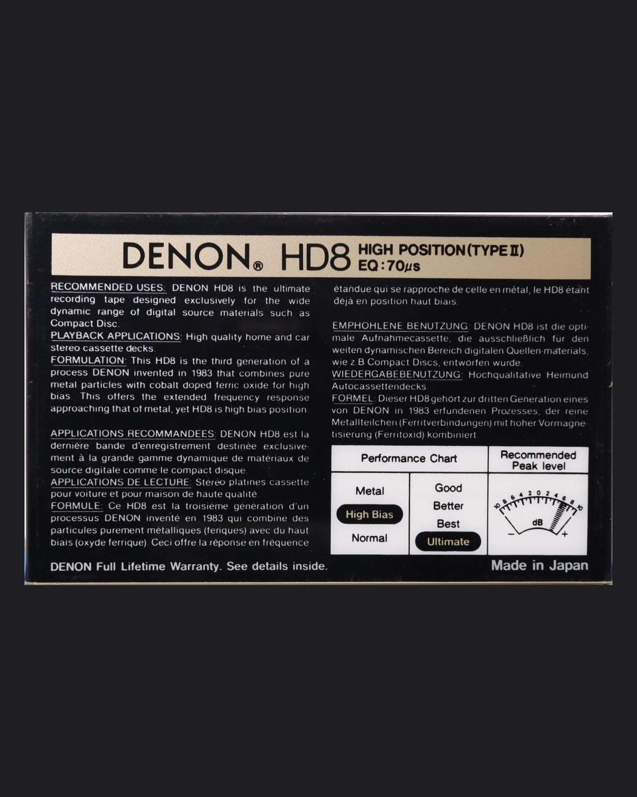 Denon HD8 (1988-1990 US)