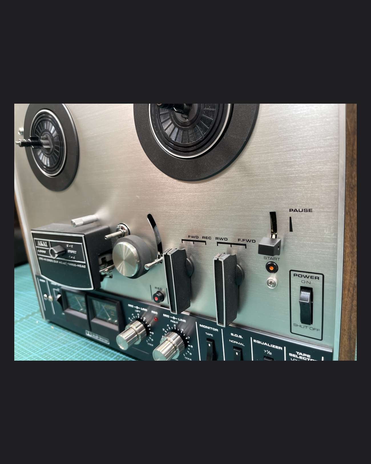 AKAI 4000DB Reel to Reel Recorder NOS IOB and Fully Serviced by Curt Palme!