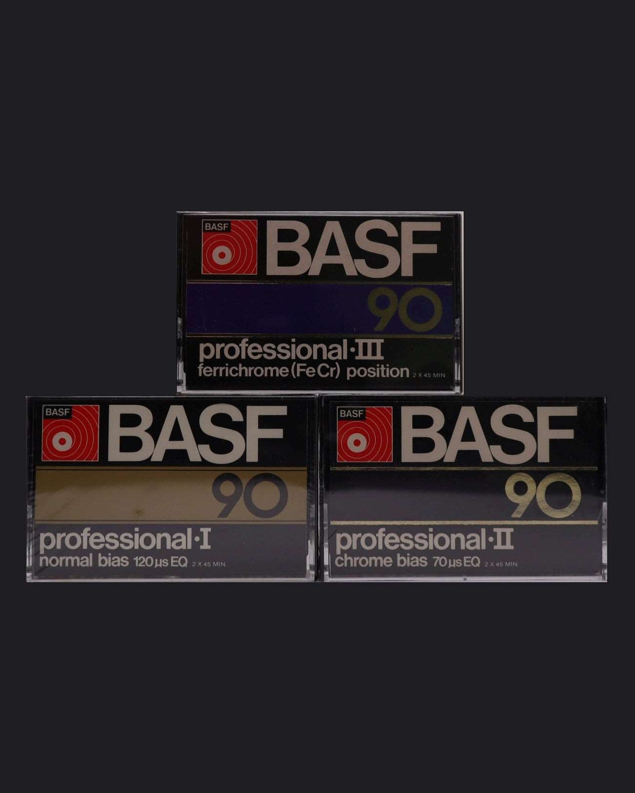 Image of BASF Professional I-II-III Cassette Tape Collectors' Set