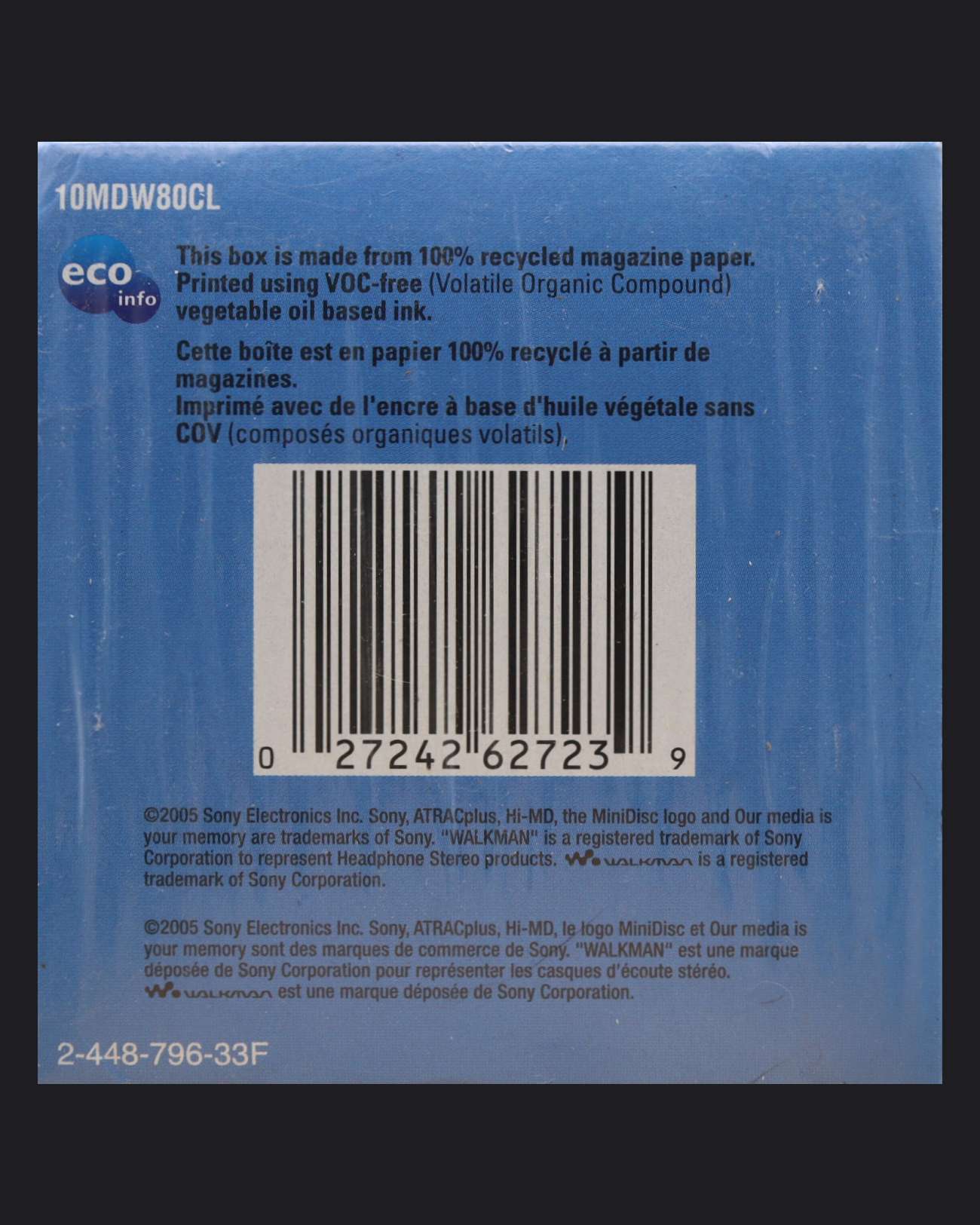 Sony Walkman Color Mix MDW CL - Hi-MD Compatible