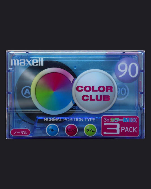 Image of Maxell Color Club (2001 JP) - 90 (3 Pack) Minutes