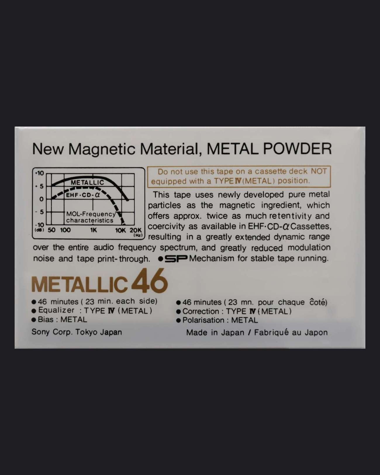 Sony Metallic (1978-1982 US-JP)