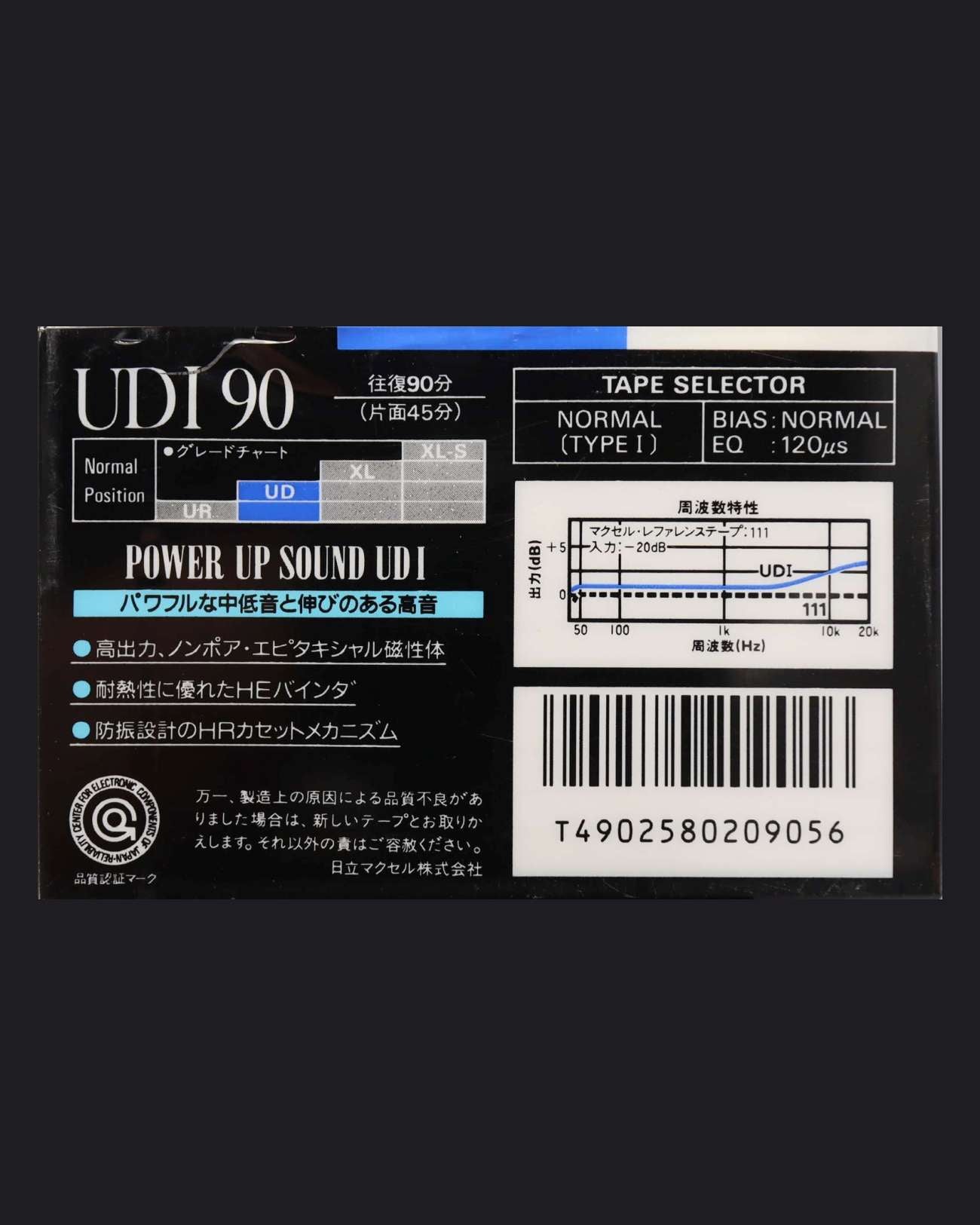 Image of Maxell UDI (1988-1989 US) - 90 (B Stock) Minutes