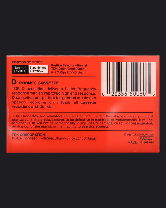 TDK D (1982-1984 EU)