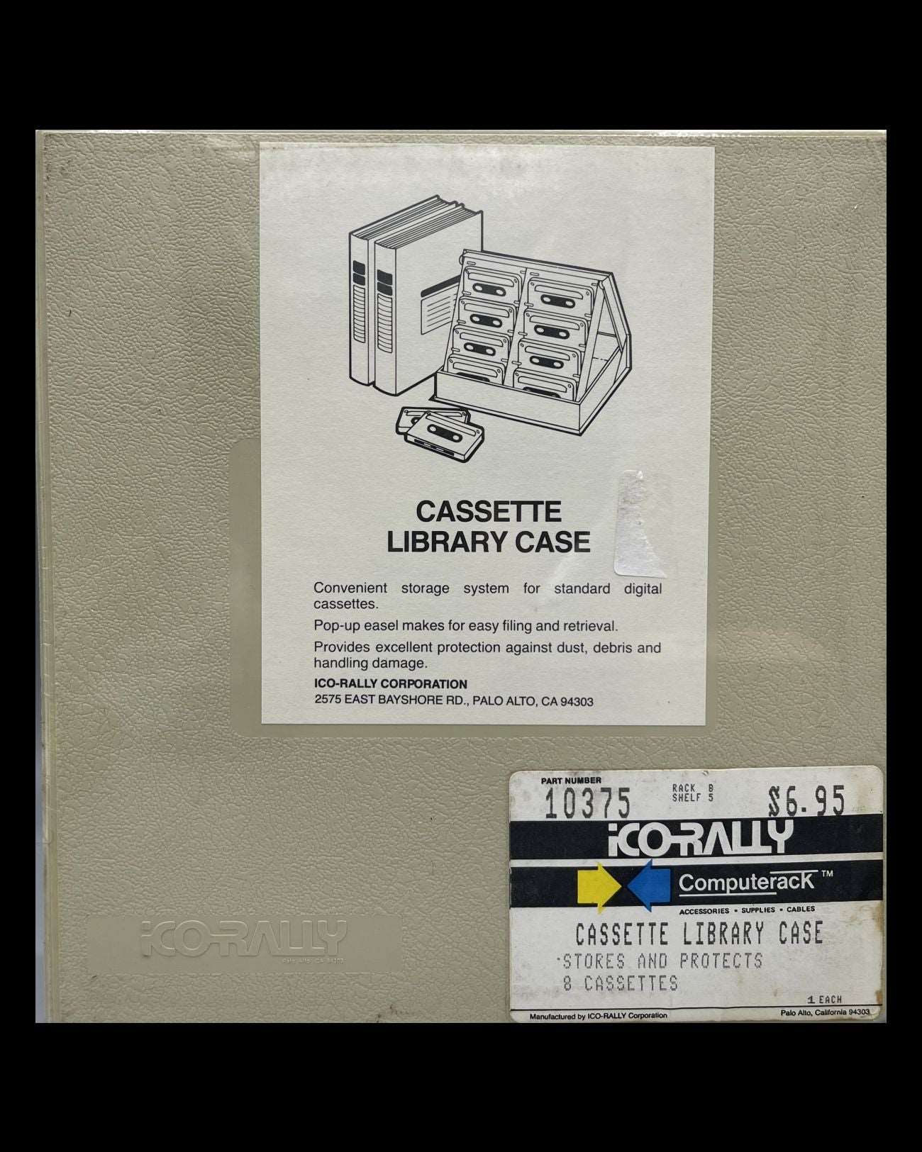 ICO-Rally Cassette Library Hard Case for 8 Tapes