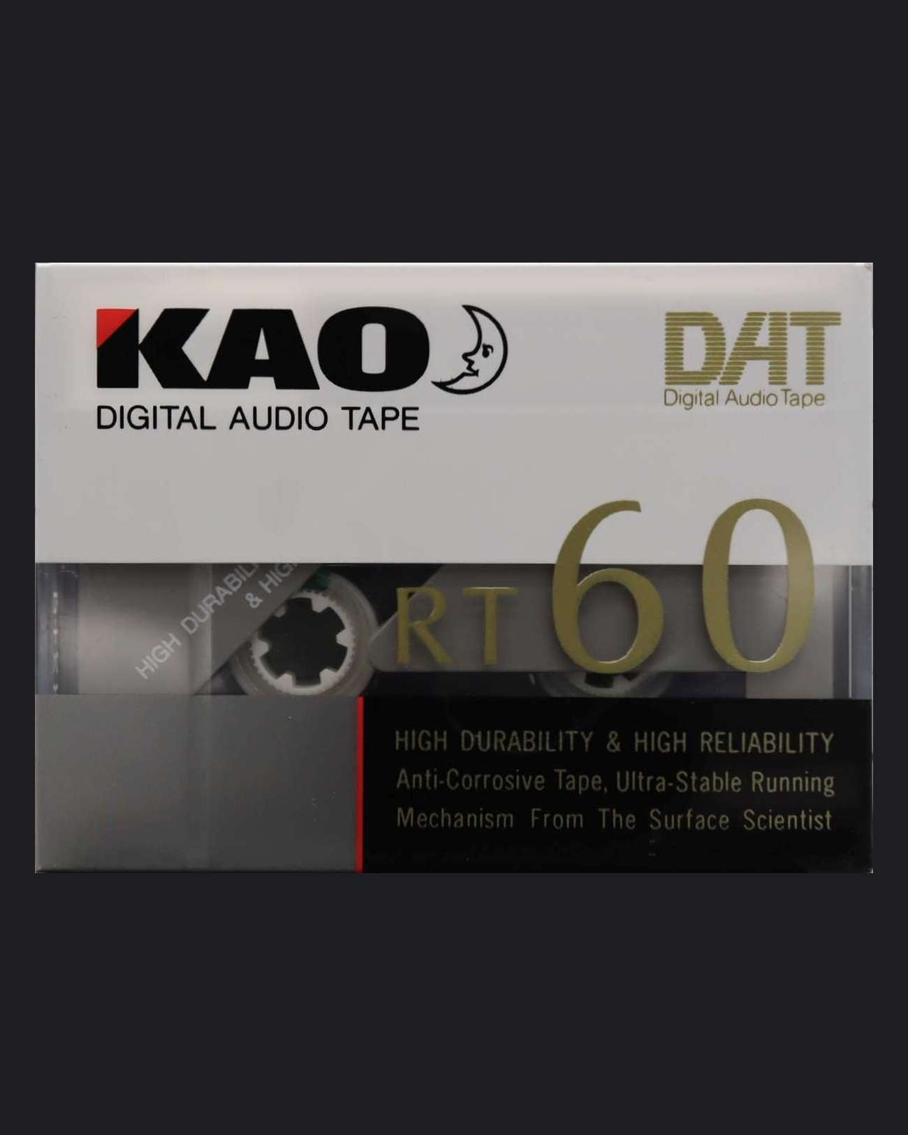 KAO DAT RT blank DAT tape 60 minutes- front view