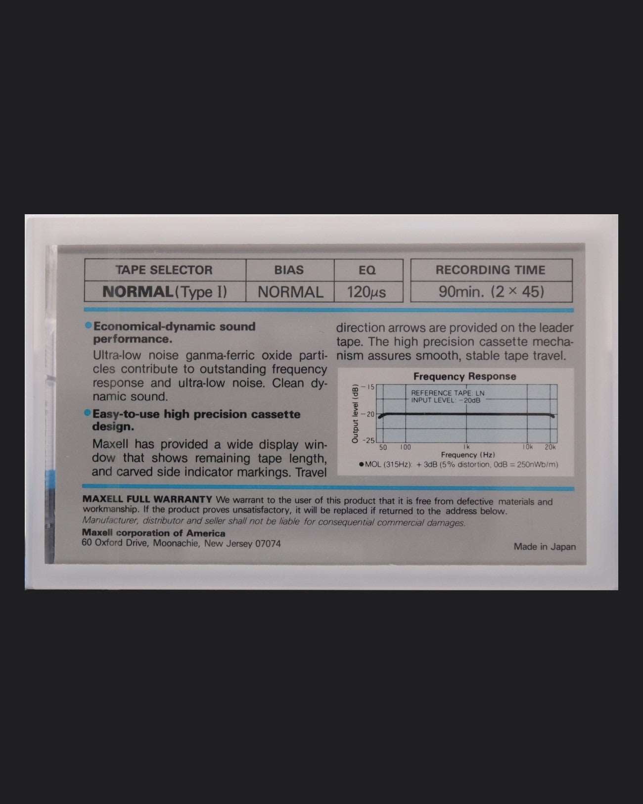 Image of Maxell LN (1982-1983 US) - 90 (2 Pack) Minutes