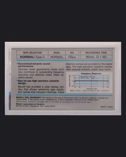Image of Maxell LN (1982-1983 US) - 90 (2 Pack) Minutes