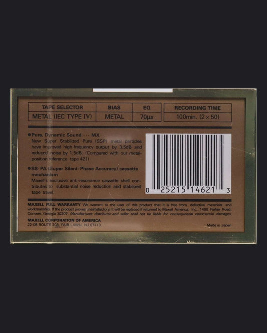 Image of Maxell MX (1988-1989 US) - 90 Minutes