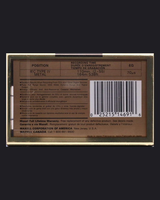 Image of Maxell MX (1991-1992 US) - 90 Minutes