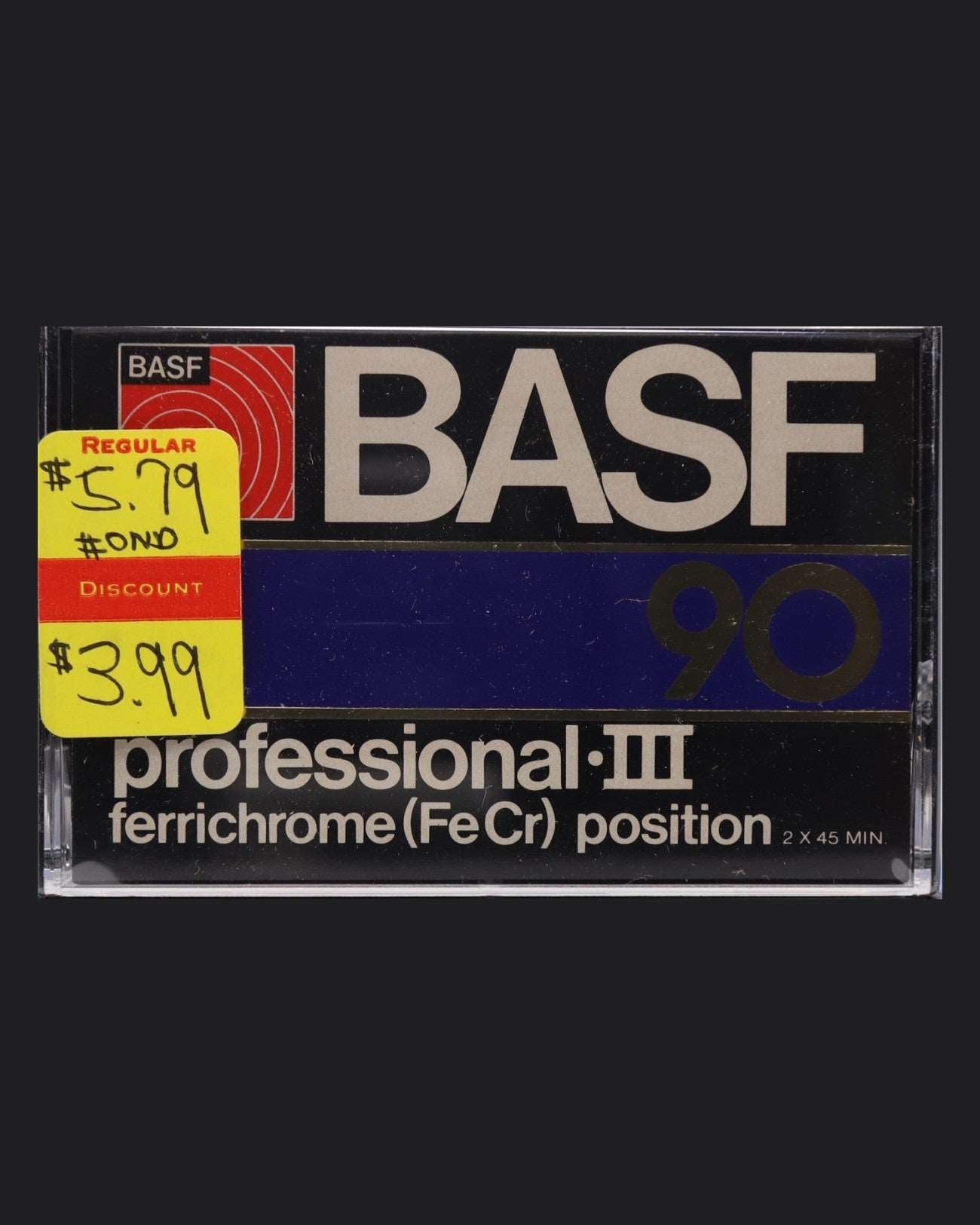 Image of BASF Professional III (1976-1978 US) Cassette Tape - 90 Minutes