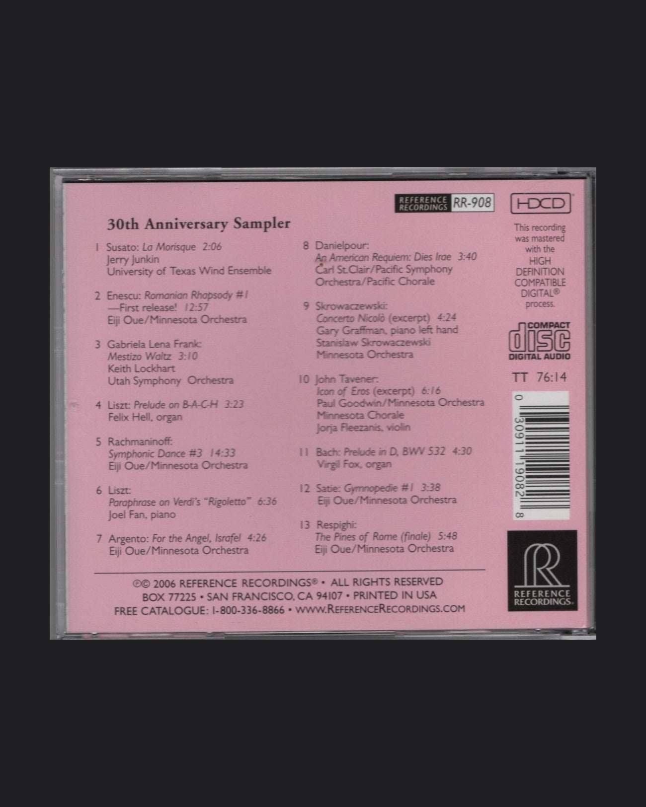 Reference Recordings - 30th Anniversary Sampler