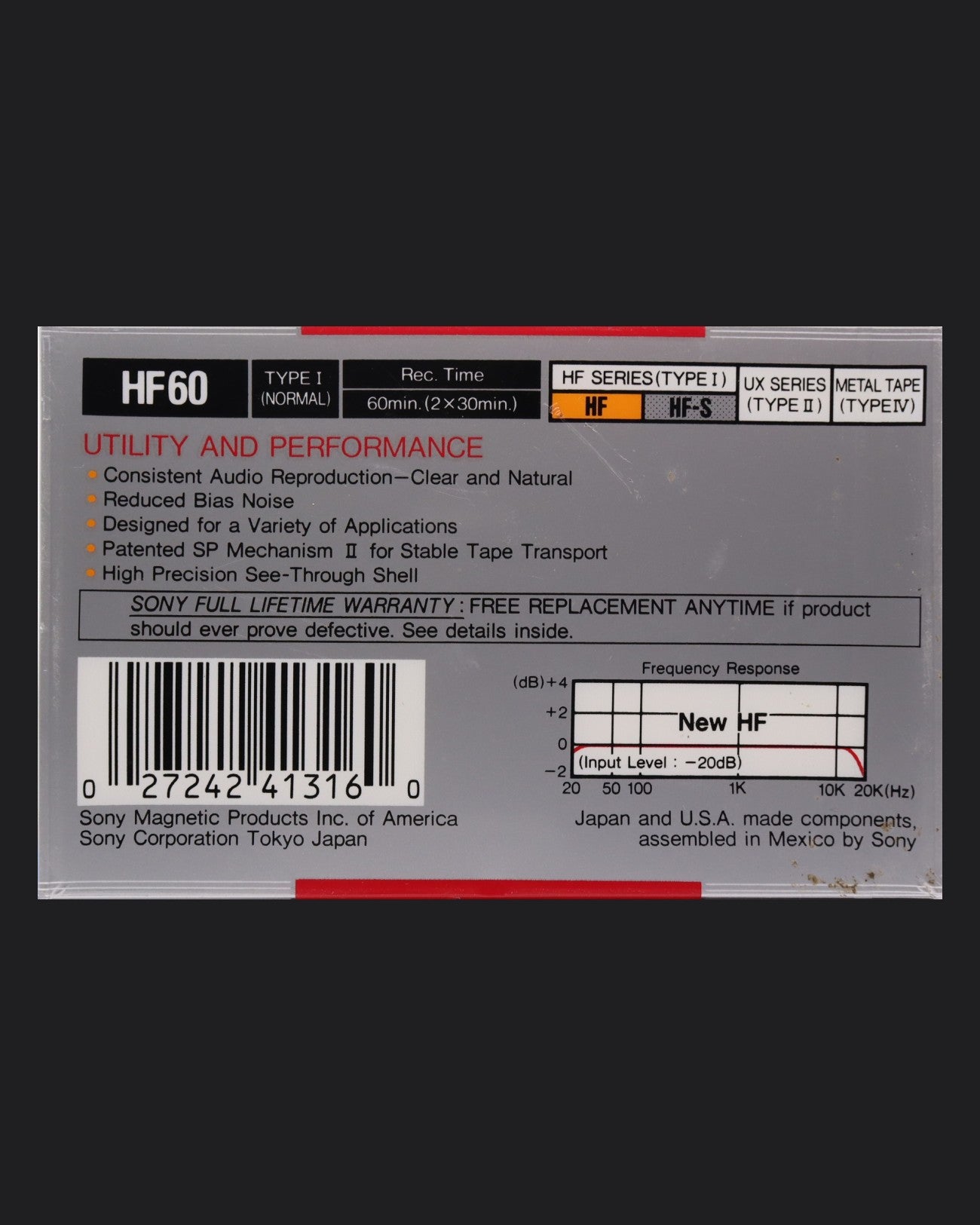 Sony HF (1988-1989 US) Ultra Ferric