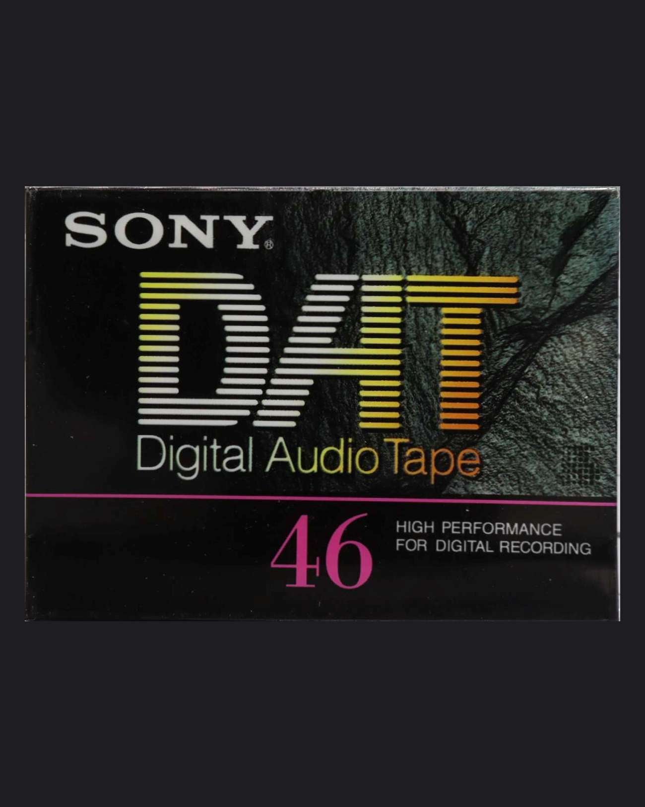 Sony DAT DT-RA blank DAT tape 46 minutes- front view
