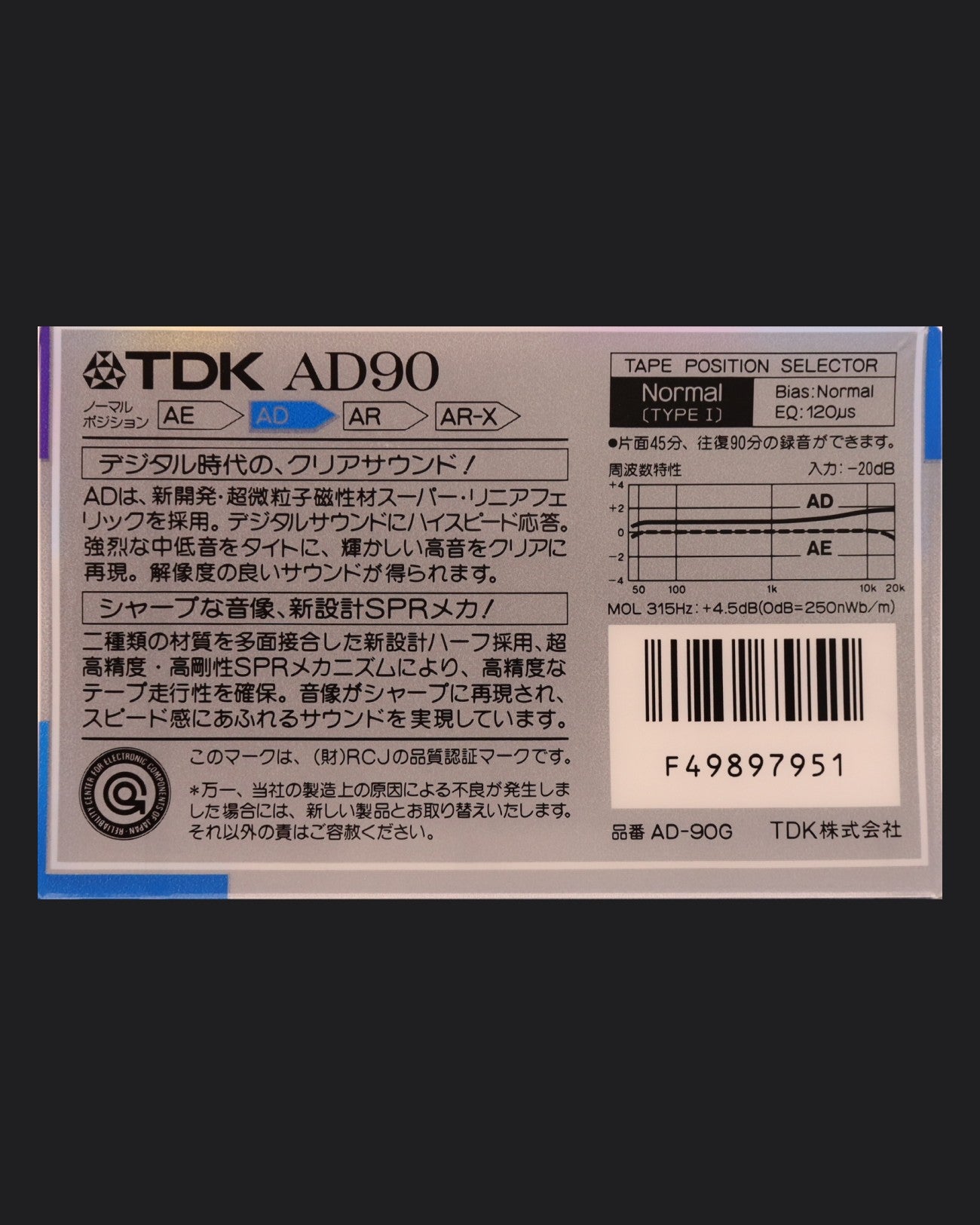 TDK AD (1987-1988 JP) Ultra Ferric