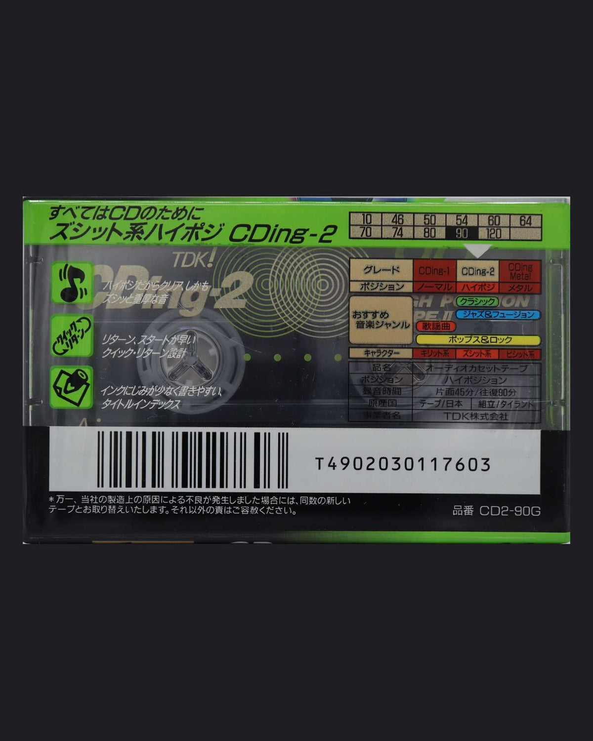 TDK CDing 2 Type II - 1996 JP