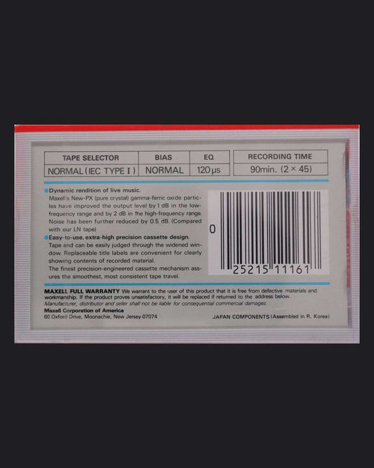 Image of Maxell UR (1985-1986 US) - 60 Minutes