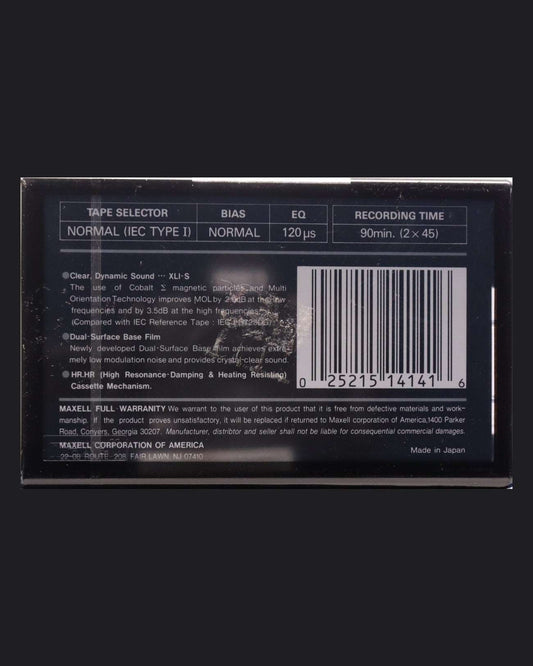 Image of Maxell XLI-S (1991-1992 US) - 60 Minutes