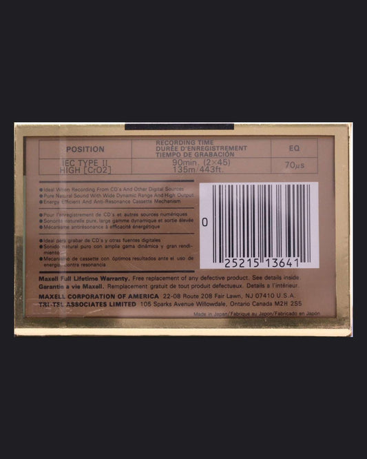 Image of Maxell XLII (1992-1996 US) - 90 Minutes