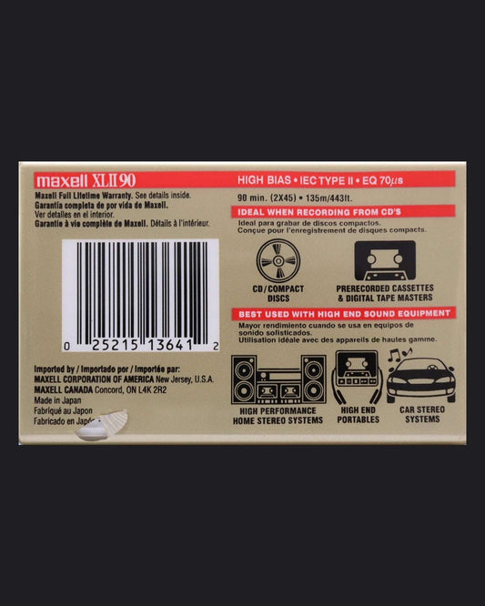 Image of Maxell XLII (2002-2005 US) - 90 Minutes