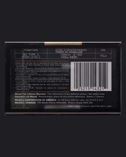 Image of Maxell XLII-S (1992-1996 US) - 90 Minutes
