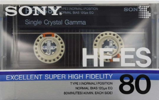 Sony HF-ES Type I Normal Bias Single Crystal Gamma Cassette Tape