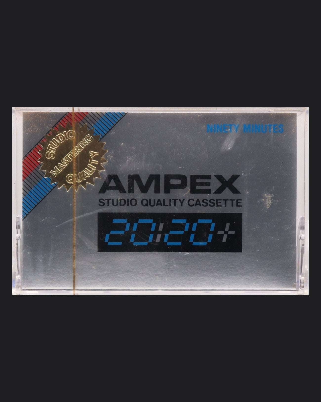 Ampex 20/20+ Type I blank cassette tape 1978-1979 US — front view new sealed