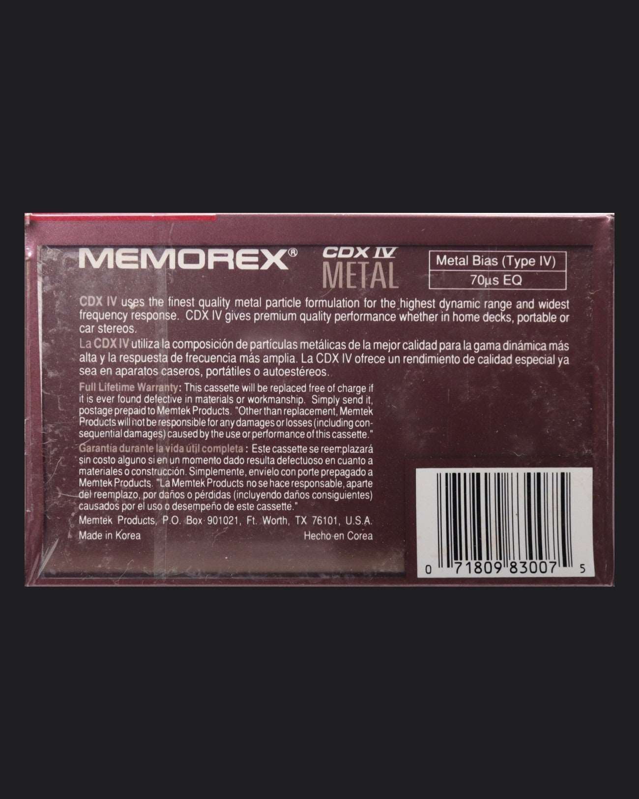 Memorex CDX IV (1989-1990 US)