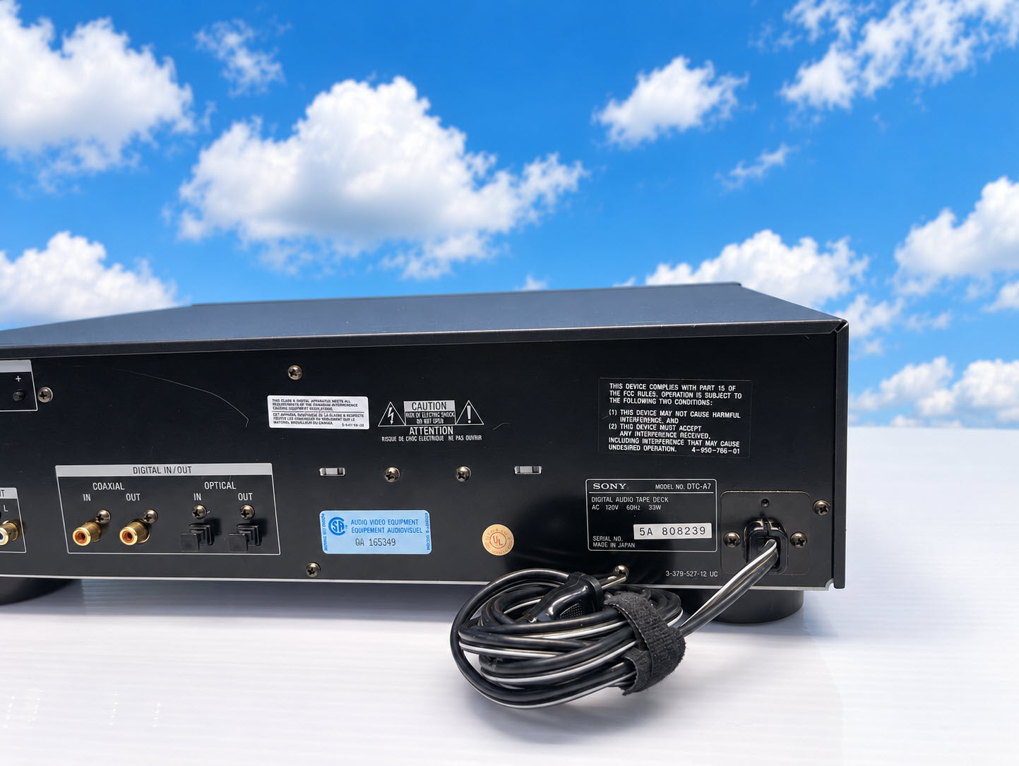 SONY DTC-A7 DAT Recorder S/N 808239 IOB with Remote and Rack Ears - Just Serviced and Recapped