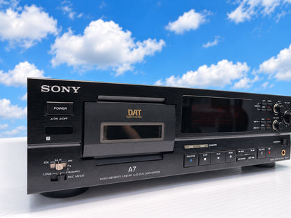 SONY DTC-A7 DAT Recorder S/N 808239 IOB with Remote and Rack Ears - Just Serviced and Recapped