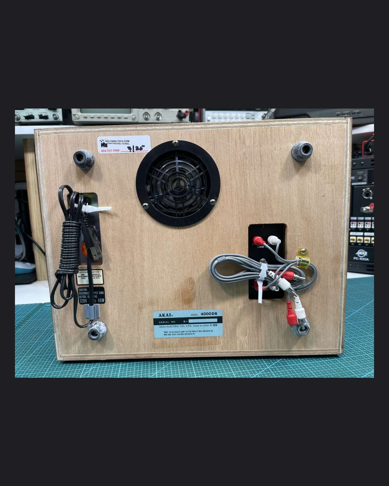 AKAI 4000DB Reel to Reel Recorder NOS IOB and Fully Serviced by Curt Palme!