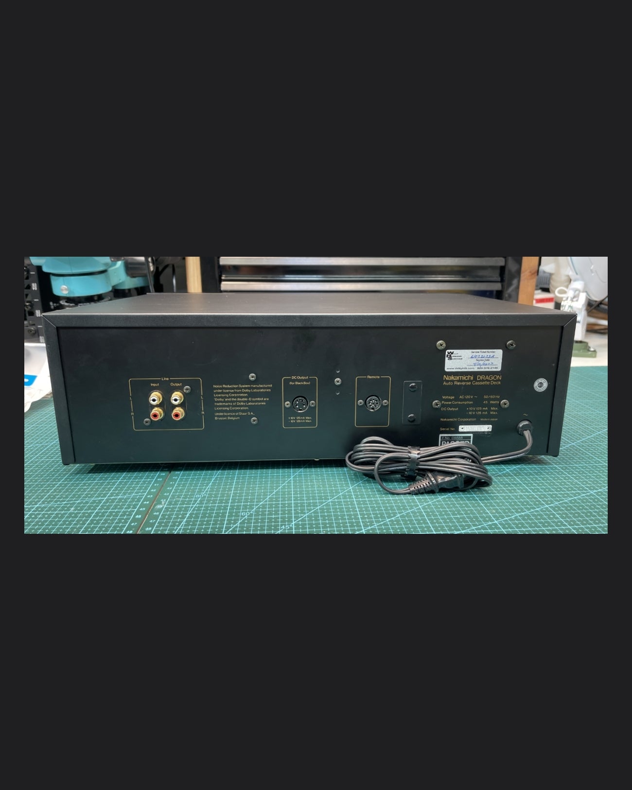 Nakamichi Dragon S/N 9078 Restored to perfection by Willy Hermann + wired remote