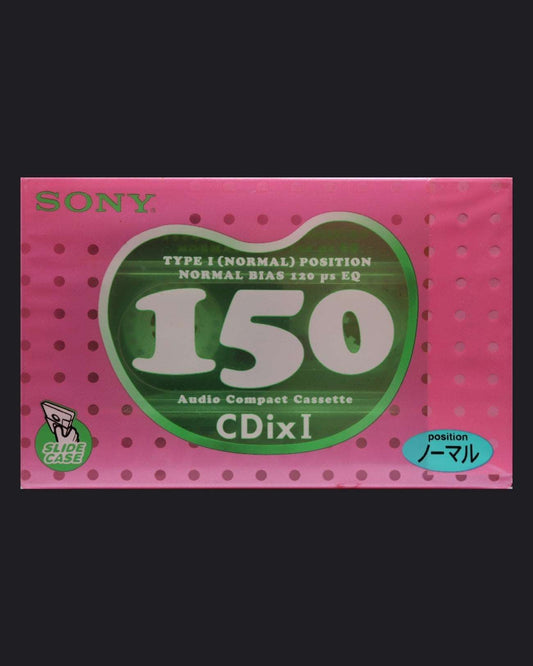 Sony CDix I Type I blank cassette tape 1999 JP — detail view