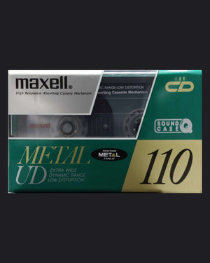 Maxell Metal UD Type IV blank cassette tape 1990-1991 JP 110 min — front view new sealed