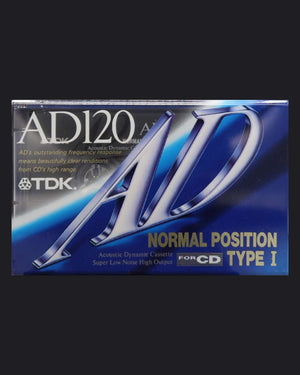 TDK AD Type I blank cassette tape 1992-1993 JP — front view new sealed