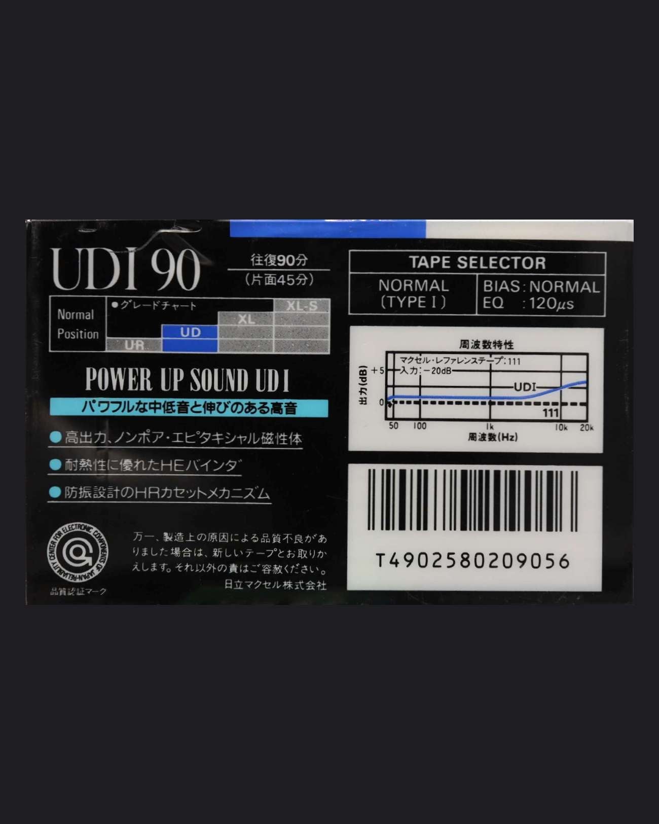 Image of Maxell UDI (1988-1989 JP) - 54 (Seven Star sticker) Minutes