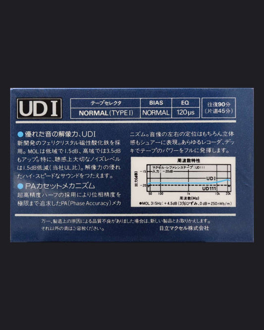 Image of Maxell UDI (1985 JP) - 60 Minutes