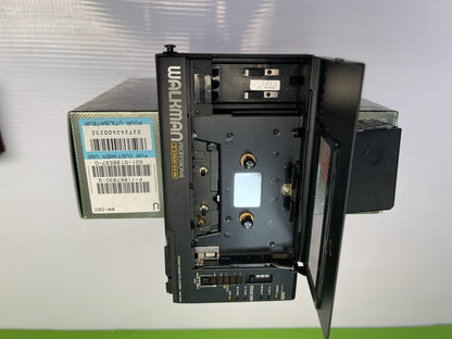 Sony WM-D6C Professional Walkman S/N 138537 Amorphous Head, Serviced, in Near Mint Condition, with Original Box, Cover, Strap, Power Adapter, and Tie-Pin Microphone