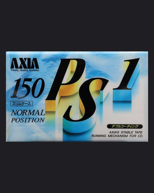 Axia AXIA PS 1 Type I blank cassette tape 1993-1994 JP — detail view