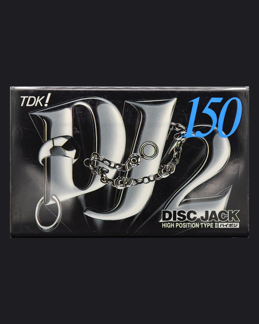 TDK DJ 2 Type II blank cassette tape 1997 JP — detail view