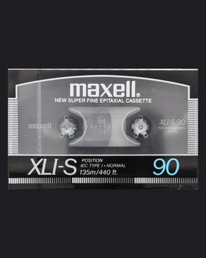 Maxell XLI-S Type I blank cassette tape 1985-1987 US-JP — front view new sealed