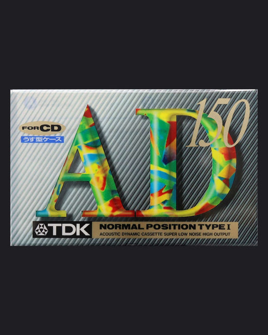 TDK AD Type I blank cassette tape 1994-1997 JP — detail view