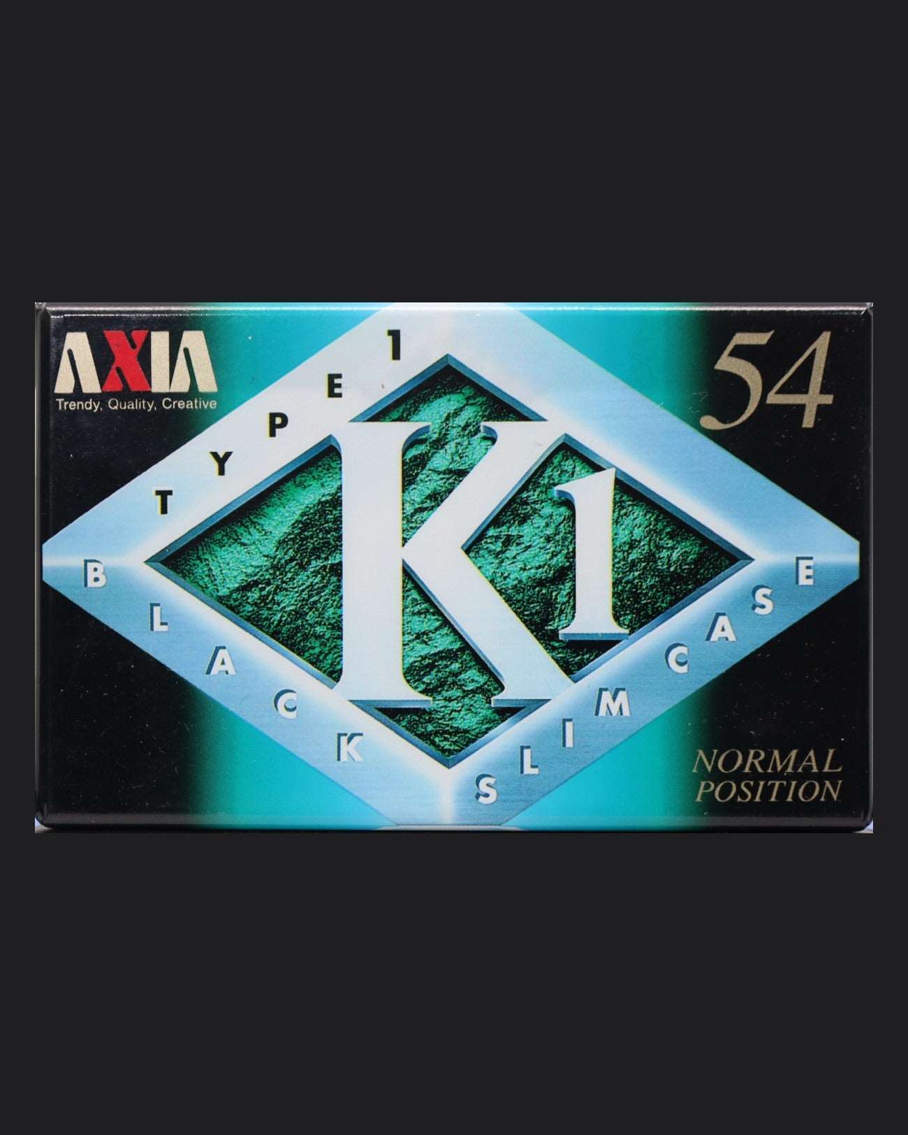 Axia AXIA K1 Type I blank cassette tape 1996 JP — front view new sealed